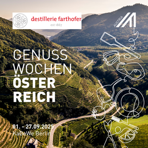 © ÖWM / Robert Herbst (Foto), Destillerie Farthofer GmbH (Logo)