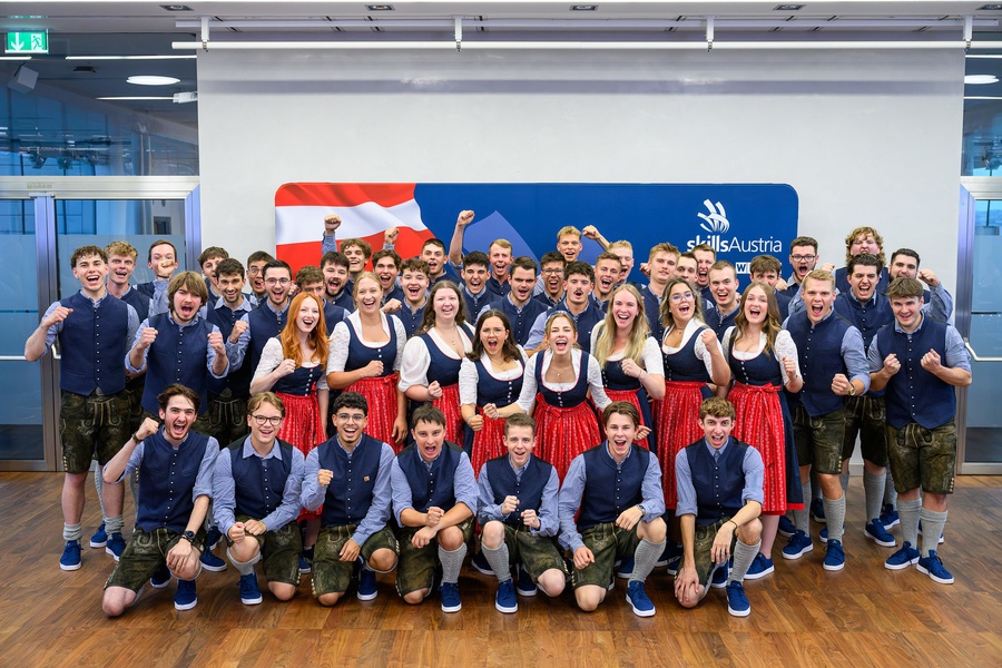 group image Team Austria, WorldSkills 2026 © SkillsAustria/Max Slovencik