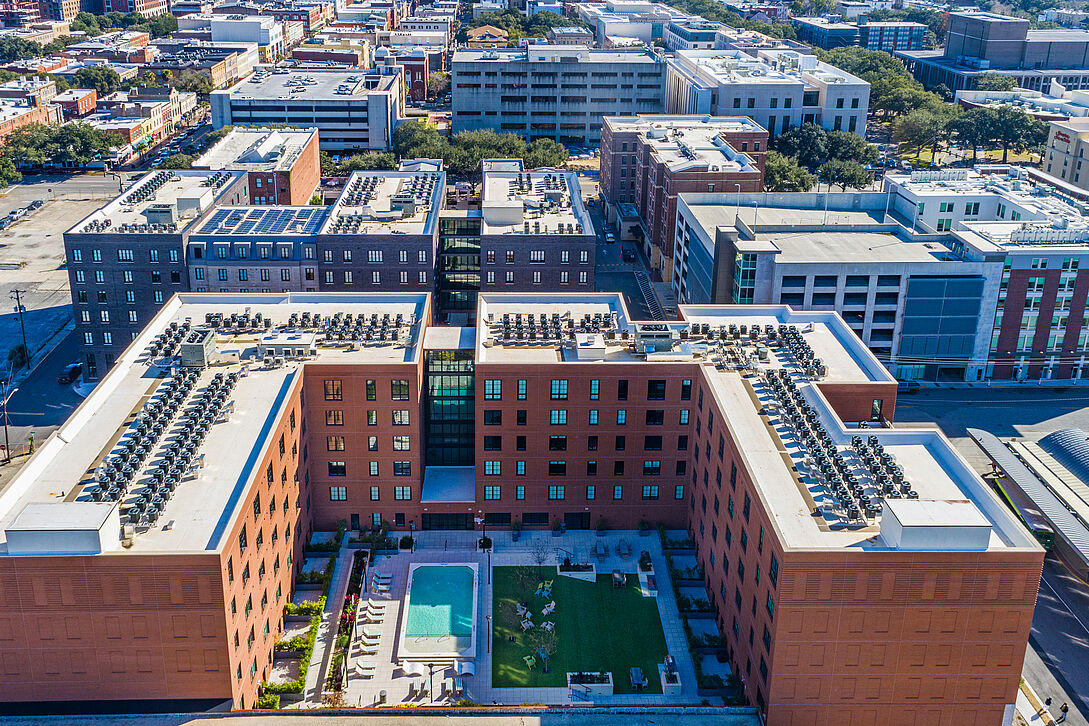 © Choate Construction: Ann Street, Savannah, USA: 6-storey Cross Laminated Timber building with 390 apartments
