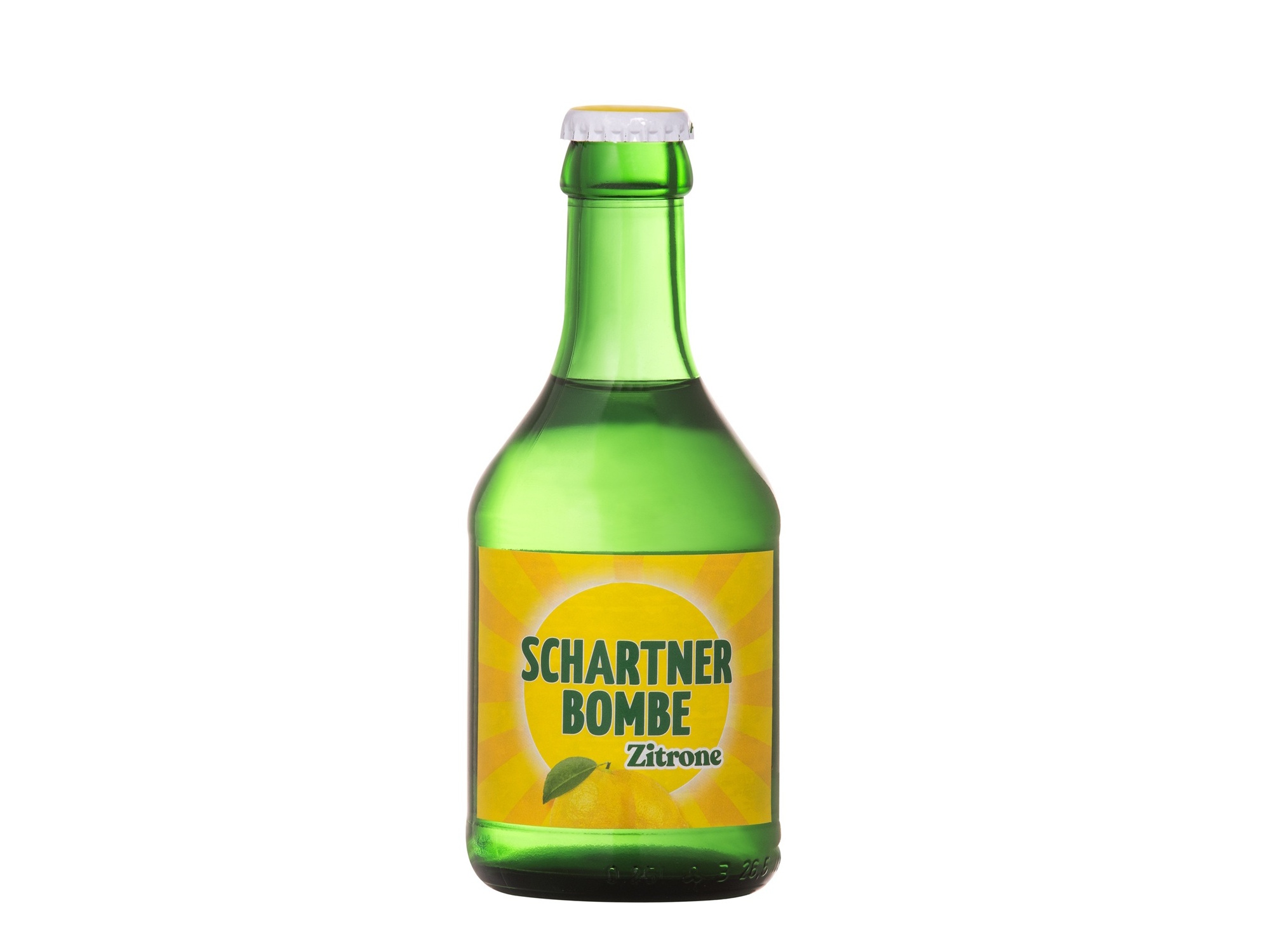 Green bottle labelled Schartner Bombe ©  Starzinger GmbH & Co KG
